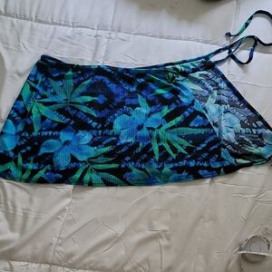 Catalina Blue and Green Swim Sarong
